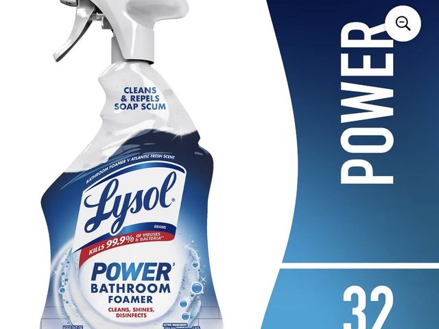 Lot 96-200464 - Lysol Power Foaming Cleaning Spray for Bathrooms, Foam Cleaner Bathrooms, Showers, Tubs, 32 fl oz Ne...