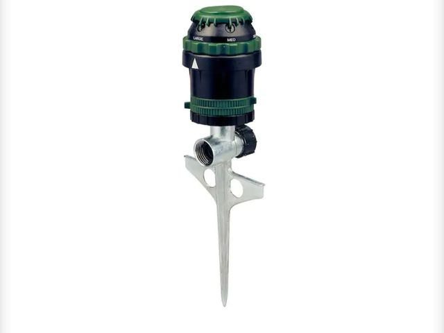 Lot 96-162348 - Orbit H2O-Six Rotating 6-Pattern Gear-Drive Sprinkler on Zinc Spike new