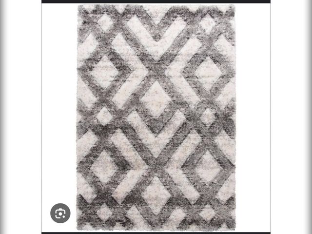 Lot 96-166020 - PRIVATE BRAND UNBRANDED Area Rug 83.86"x63" Geometric Bazaar Katana Beige new
