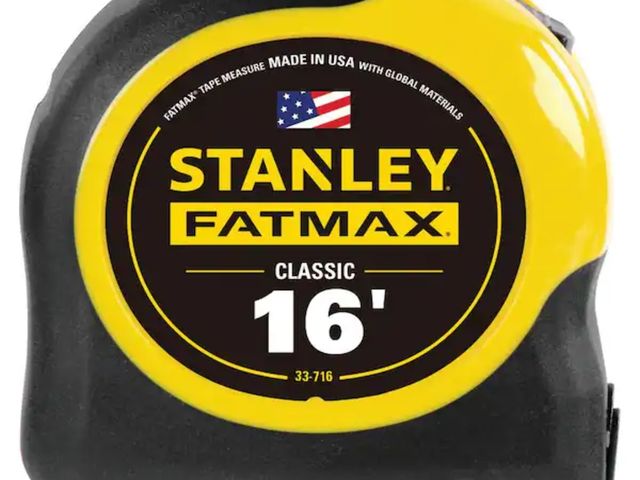 Lot 96-163085 - Stanley
16 ft. FATMAX Tape Measure
New but scuffs