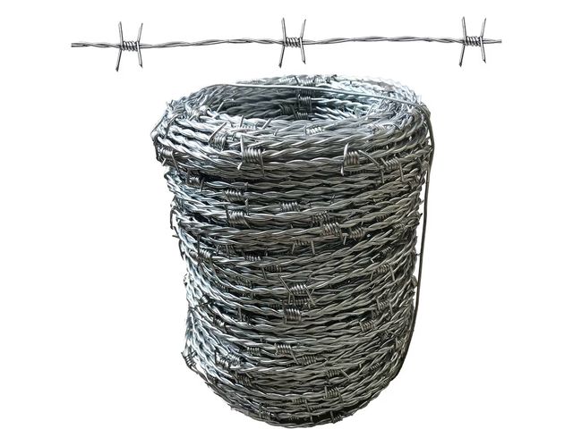 Lot 96-174626 - Barbed Wire 328FT (100m), 15 Gauge(1.7mm) 4 Point Barbed Wire Fence
New