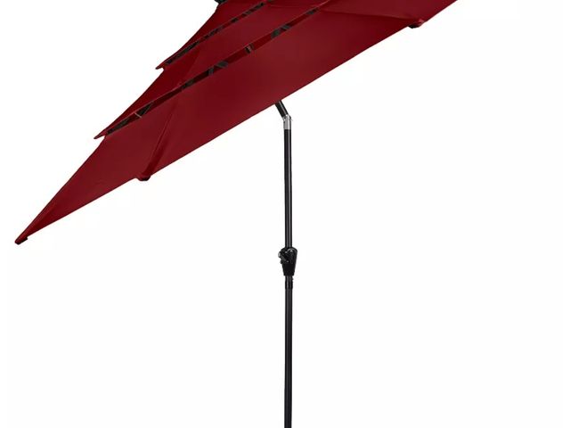 Lot 96-160365 - 3-Tier 10 ft. Patio Umbrella, LED
New 
Msrp $154.99
