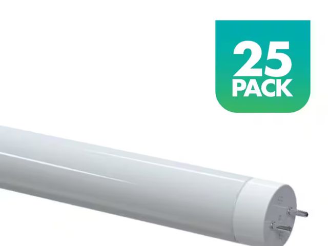 Lot 96-159753 - Simply Conserve
14-Watt/32-Watt Equivalent 4 ft. Linear T8 Type A LED Tube Light Bulb, Cool White Li...