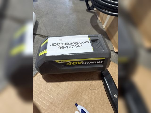 Lot 96-167447 - RYOBI 40V Lithium-Ion 4.0 Ah Battery
New