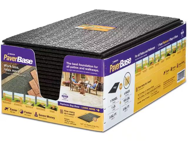 Lot 96-162538 - Brock 20 in. x 36 in. Black Polypropylene Paver Base Panel (20-Case) MSRP $226.30 New