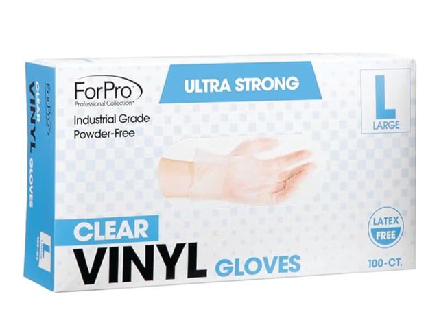 Lot 96-201310 - ForPro Disposable Vinyl Gloves, Clear, Industrial Grade, Powder-Free, Latex-Free, Non-Sterile, Food ...