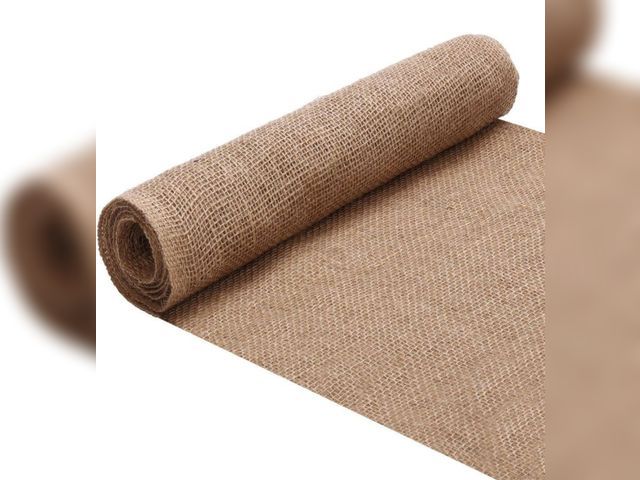 Lot 96-166885 - OriginA 4 ft. x 15 ft. Burlap Fabric Roll Tree Wrap Rolls for Weed Barrier Birthday, Christmas Decor...