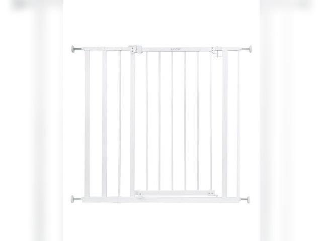 Lot 96-188983 - Summer by Ingenuity Everywhere Extra Tall Walk Through Safety Metal Dog &amp; Cat Gate, 36-in, White...