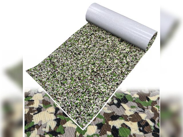 Lot 96-179522 - Boat Flooring EVA Foam Boat Decking Sheet Self Adhesive Marine Flooring Brushed Camo Marine Carpet f...