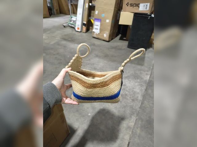 Lot 96-193167 - GooBloo 100% Natural Jule Basket with Handles 
New