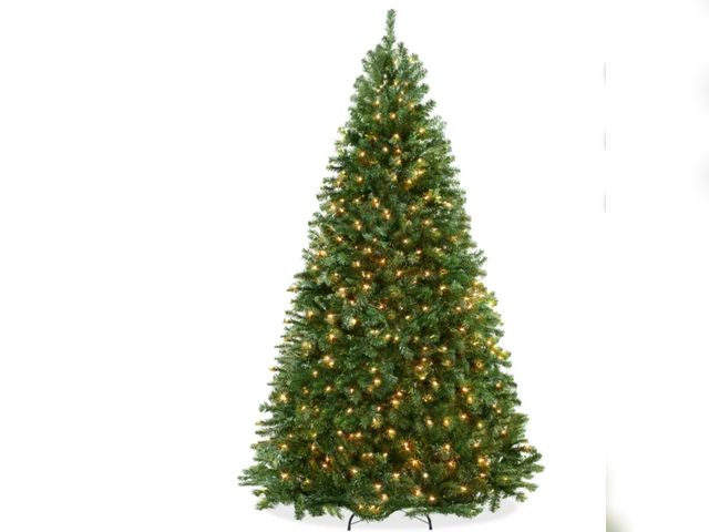Lot 96-191690 - 9 ft. Willow Creek Spruce LED Pre-Lit Artificial Christmas Tree T15 New MSRP $299
