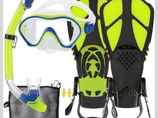 Lot 96-180532 - Snorkeling Set for Adults Kesida Snorkeling Gear for Men/Women with Long Scuba Diving Fins/Flippers ...