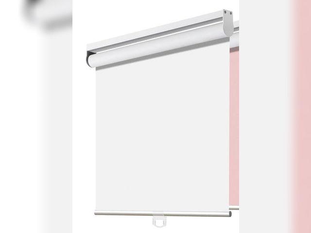 Lot 96-163798 - Joydeco White Cordless Roller Shades, Spring Roller Blackout Window Blinds with UV Protection, Room ...