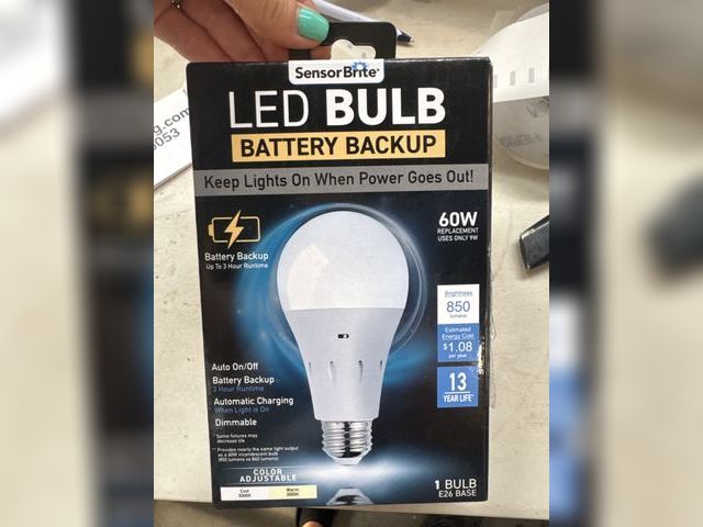 Lot 96-166053 - Sensor Brite LED Bulb Battery Back Up
New
