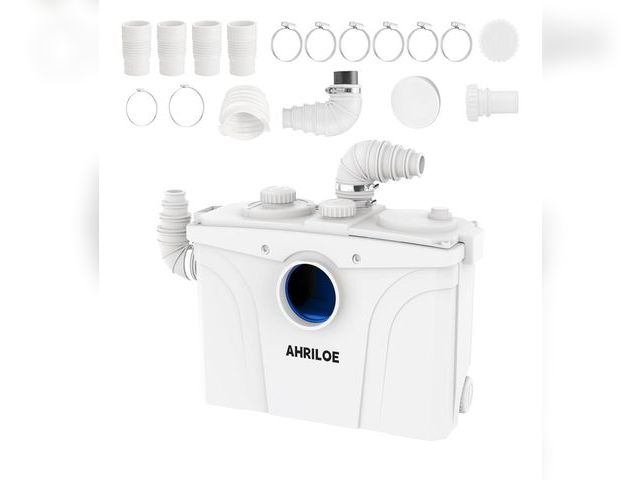 Lot 96-172274 - 900W Macerator Pump, Macerating Toilet System with 2 Outlets/5 Inlets, Sewage Pump for Basement, Sin...