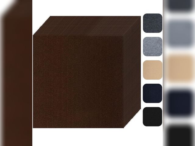 Lot 96-190579 - Self Adhesive Carpet Tile 20 Pcs 24" x 24" Peel and Stick Carpet Floor Tiles Non-Slip Carpet Squares...