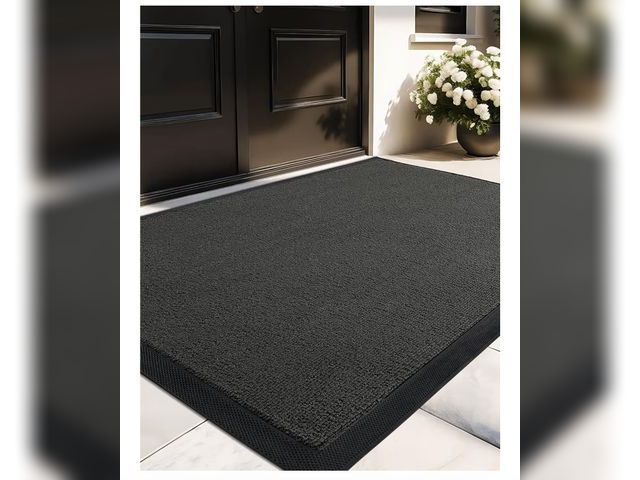 Lot 96-177394 - Color&amp;Geometry Large Double Front Door Mat Outdoor Outside Entry Entryway Home Entrance Patio Wa...