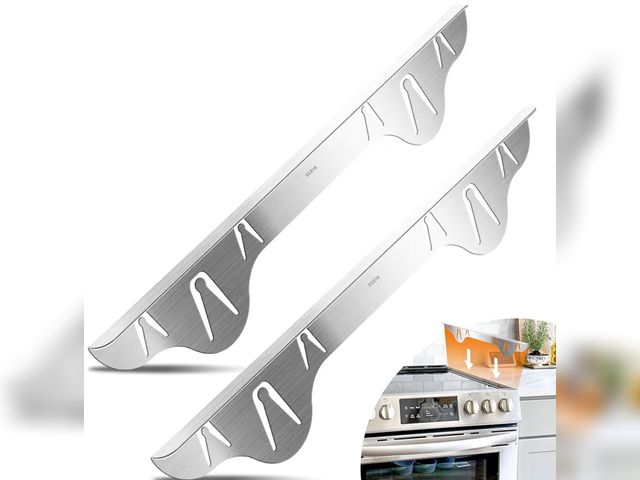 Lot 96-188224 - Stove Counter Gap Covers, 316 Stianless Steel Stove Gap Filler Oven Side Gap Filler, Won't Melt Like...