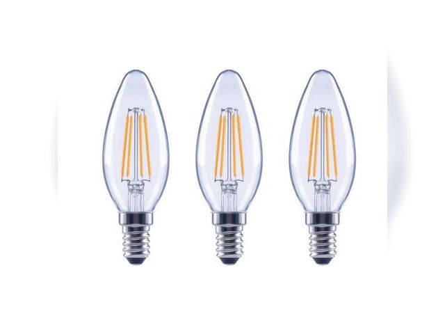Lot 96-211996 - 8 packs of. EcoSmart 60-Watt Equivalent B11 Dimmable E12 Candelabra
ENERGY STAR Clear Glass
LED Vint...