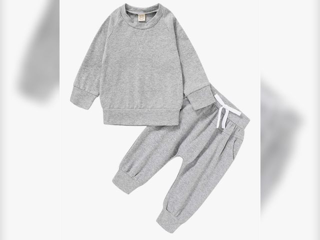 Lot 96-200881 - Happy Town Fall Outfits for Toddler Girl Boy Long Sleeve Top and Long Pants Set Toddler Sweatsuits 1...