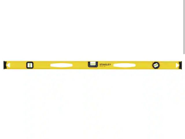 Lot 96-166830 - Stanley 48 in. Non-Magnetic 180 Aluminum I-Beam Level Has a dent on one side, see photo