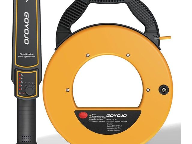 Lot 96-164362 - GOYOJO Pipeline Blockage Detector Locator for PVC &amp; Metal Pipes – 30M Pipe Locators Underground ...