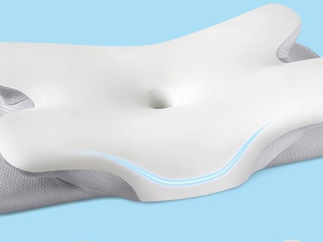 Lot 96-170407 - Cervical Neck Pillow for Pain Relief Sleeping, Cooling Ergonomic Contour Side Sleeper Pillow for Nec...