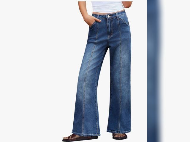 Lot 96-166532 - Womens High Waisted Wide Leg Jeans Size 4

New