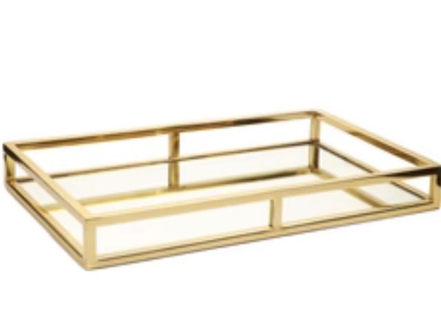 Lot 96-178555 - Classic Touch Rectangle Mirror Tray MSRP $97
New