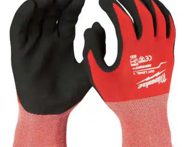 Lot 96-191498 - Milwaukee
Large Red Nitrile Level 1 Cut Resistant Dipped Work Gloves
9"/L
New