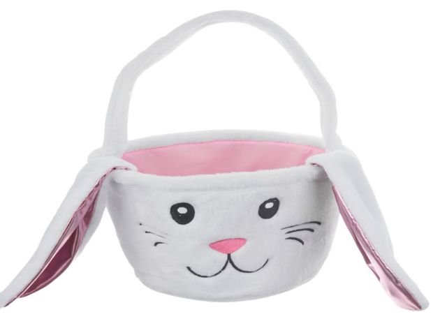 Lot 96-201606 - Easter Basket Bunny with Soft Long Ears, Pink