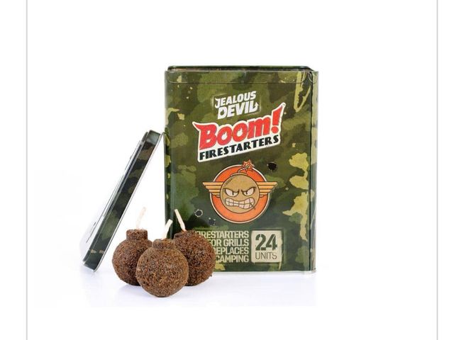 Lot 96-162514 - JEALOUS DEVIL
Boom, Firestarters 24 Pack - 100% Natural, Waterproof, 20
Min Long Burn Organic Charco...