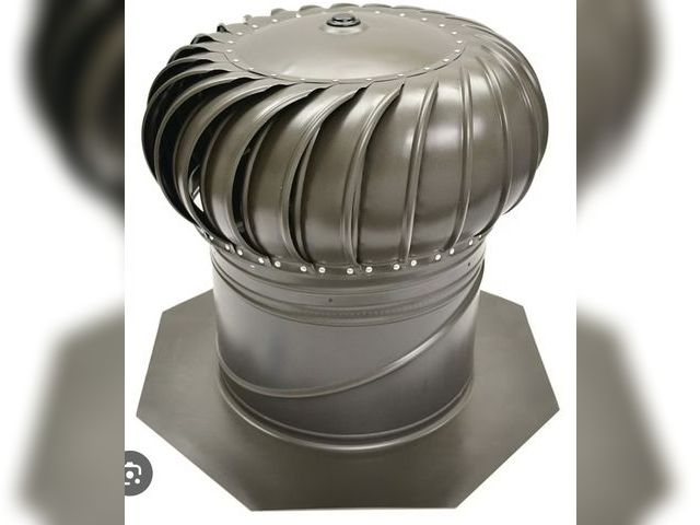 Lot 96-165755 - Weathered Wood 12-in Galvanized steel Internally braced Roof Turbine Vent
Appears Unused, BUT Base i...