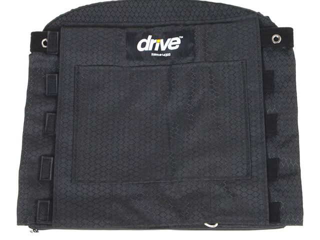 Lot 96-190060 - Drive Medical Adjustable Tension Back Cushions, Black, 16 21 Wheelchairs New