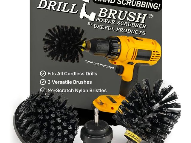 Lot 96-174000 - Cleaning Accessories Industrial Brushes - Baked on Food, Electric Smoker, Drill Brush Attachments fo...
