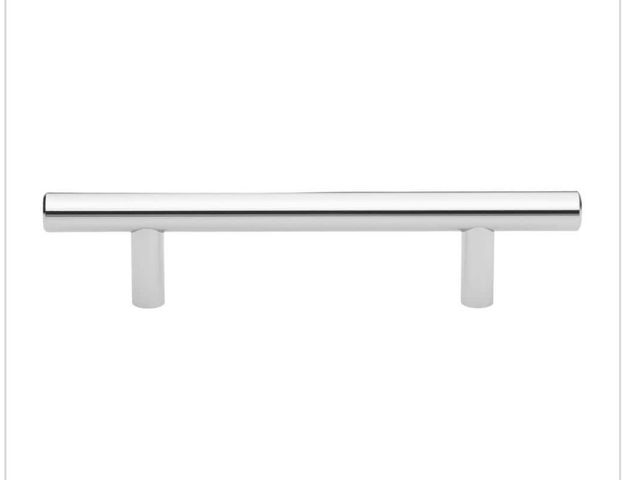 Lot 96-221872 - GlideRite 3-3/4 in. Center-to-Center
Polished Chrome Finish Solid Handle Bar Pulls (10-Pack) New