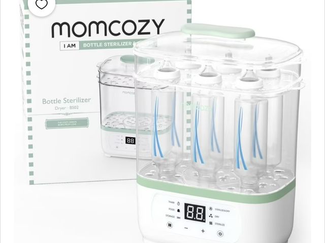 Lot 96-226925 - Momcozy Bottle Sterilizer and Dryer, 8-in-1 Electric Steam Baby Bottle Sterilizer for Baby Bottles U...