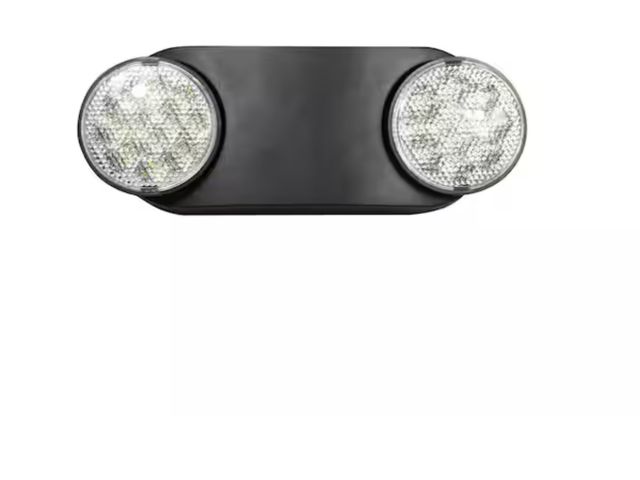 Lot 96-174480 - Commercial Electric
11-Watt Equivalent Oval Integrated LED Black Emergency Light with Ni-Cad 3.6-Vol...