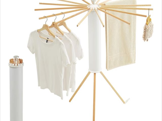 Lot 96-180595 - JOOM Tripod Clothes Drying Rack, Garment Rack Portable and Foldable Space Saving Laundry Drying Rack...