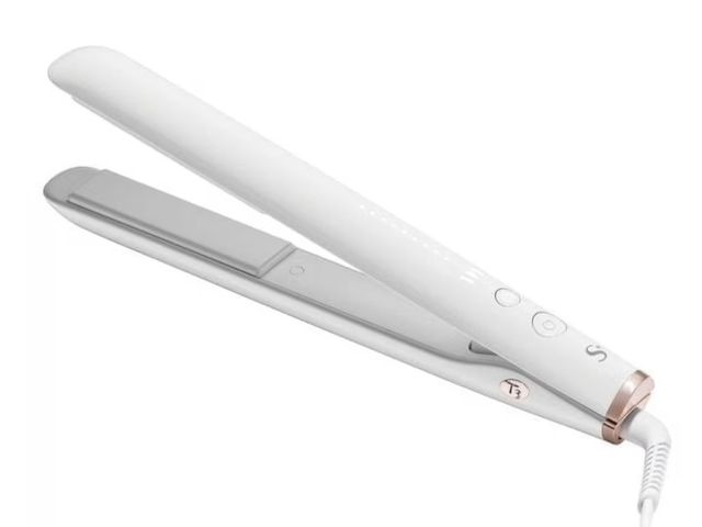 Lot 96-233926 - SinglePass StyleMax Professional Flat Iron W/Custom Settings 1" Inch White Actual model may vary Unu...
