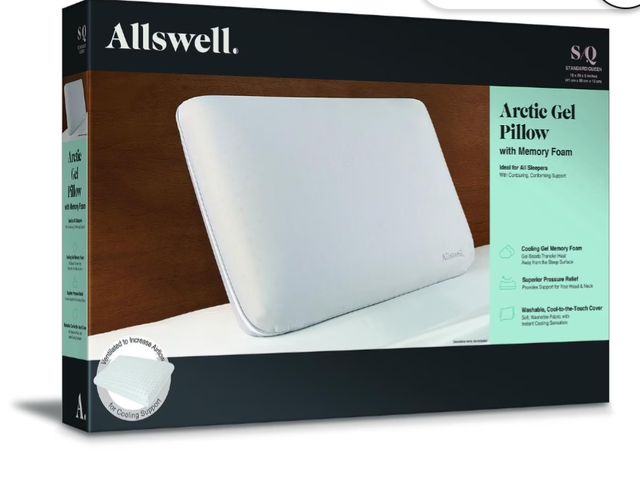 Lot 96-170324 - Allswell Arctic Gel Memory Foam Pillow, Standard Queen New