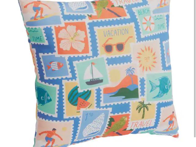 Lot 96-232550 - StyleWell Stamps Patio Cushion Pillow New