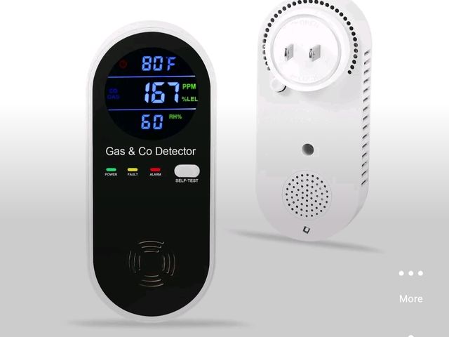 Lot 96-230619 - 2 Pack KH158 Carbon Monoxide &amp; Gas Detector Alarm New