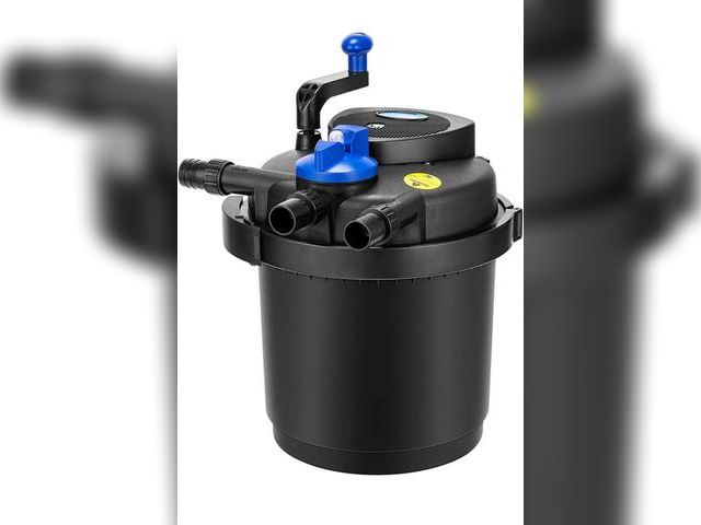 Lot 96-175463 - VIVOHOME Pressurized Biological Pond Filter with 13-watt Light, 1580 GPH Suitable for Koi Ponds up t...