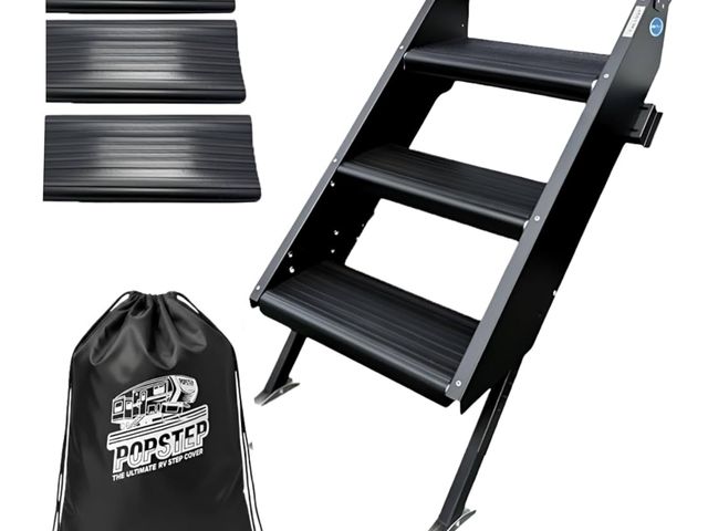 Lot 96-170299 - RV Step Covers 3 Pack – 19.5” x 7.5” | Durable, Non-Slip Camper Step Covers Compatible with MORryde ...