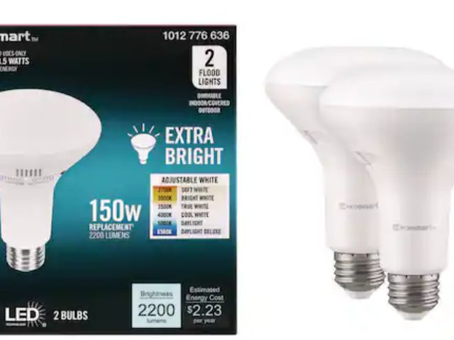 Lot 96-191884 - EcoSmart
150-Watt Equivalent BR30 Dimmable LED Flood Light Bulb With Selectable Color Temperature (2...