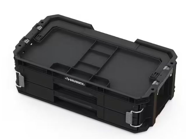 Lot 96-162614 - Connect Stackable Portable 2 Drawer 13 Compartment Small Tools and Parts Organizer With Removable Di...