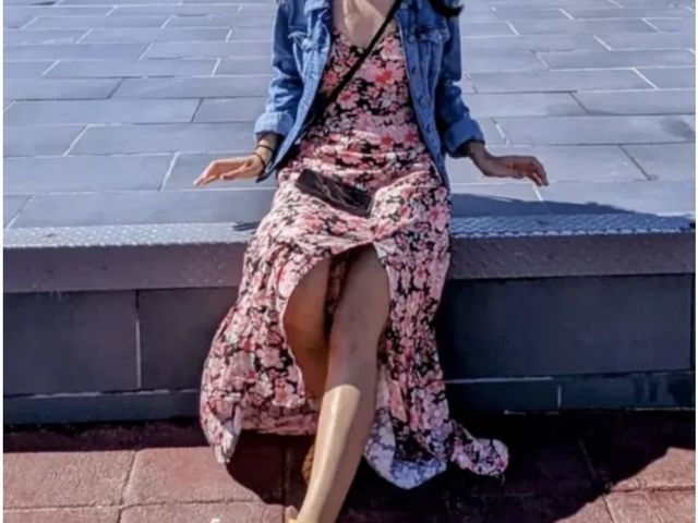 Lot 96-178943 - Rewind Black and pink floral maxi dress, size XL Unused, one sleeve needs to be reattached