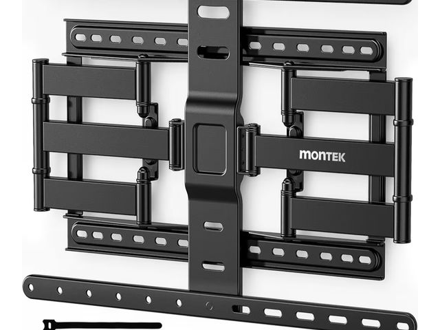 Lot 96-189911 - monTEK Ultra Slim TV Wall Mount for 43-90 Inch TVs | 1.1" Thin Low Profile Full Motion Bracket | Dua...