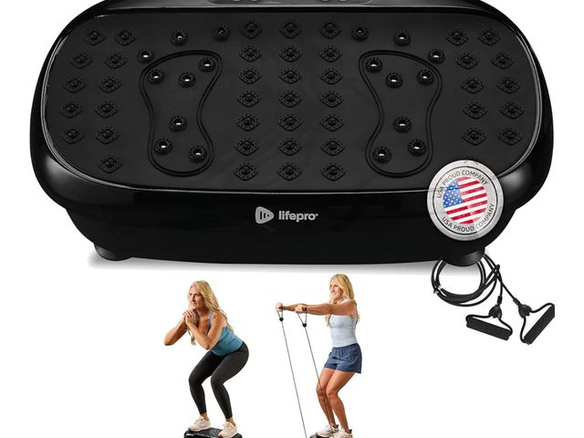 Lot 96-175789 - Lifepro Vibration Plate Exercise Machine with Magnetic Acupoints - Full Body Vibration Platform for ...
